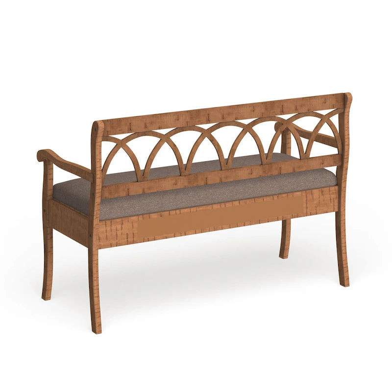 Copper Grove Watchorn Storage Bench with Seat Cushion