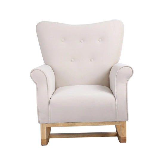 GEITIN High Back Rocking Chair with Tufted Back