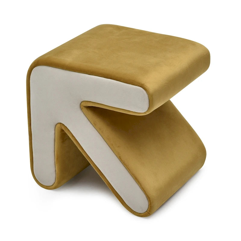 Modern Creative Upholstered Velvet Stool Ottoman