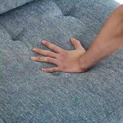 DIY Combination Modular Sectional Sofa with Hidden Storage and Copper Nail Inlays