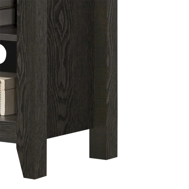 70 TV Stand with Open Shelves and Cable Management