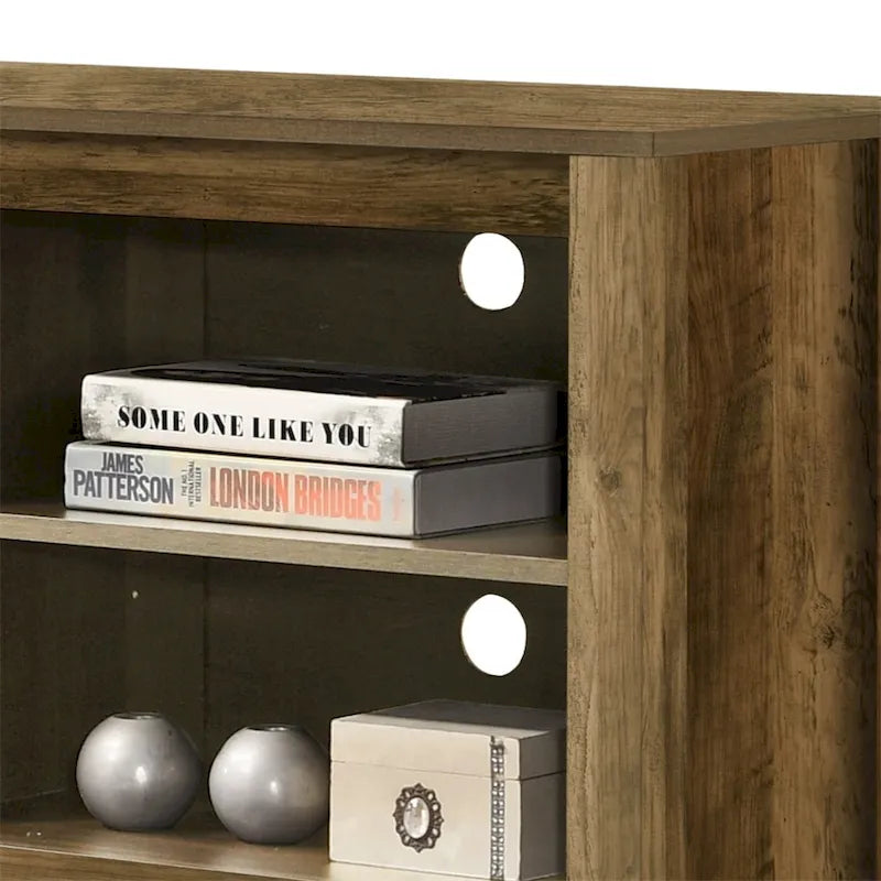 70 TV Stand with Open Shelves and Cable Management