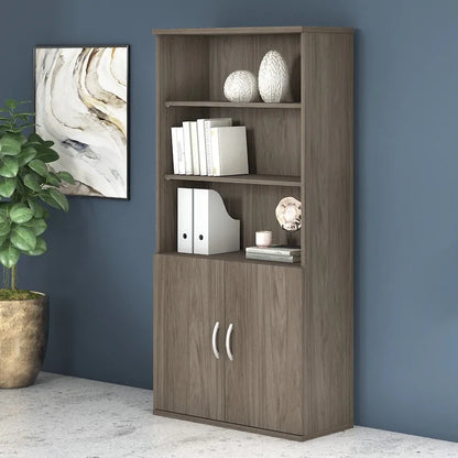 Studio C 5 Shelf Bookcase with Doors by Bush Business Furniture