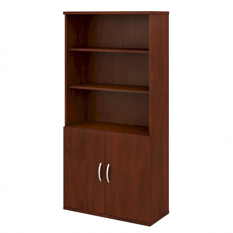 Studio C 5 Shelf Bookcase with Doors by Bush Business Furniture