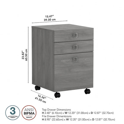 Echo 3 Drawer Mobile File Cabinet by Bush Business Furniture
