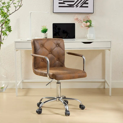 Home Office Desk Chairs 360 Swivel Height-Adjustable Accent Chair