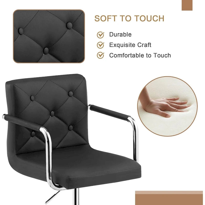 Home Office Desk Chairs 360 Swivel Height-Adjustable Accent Chair