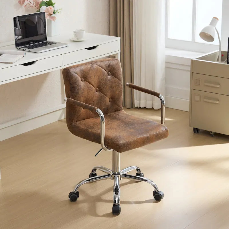 Home Office Desk Chairs 360 Swivel Height-Adjustable Accent Chair