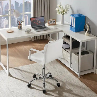 Home Office Desk Chairs 360 Swivel Height-Adjustable Accent Chair