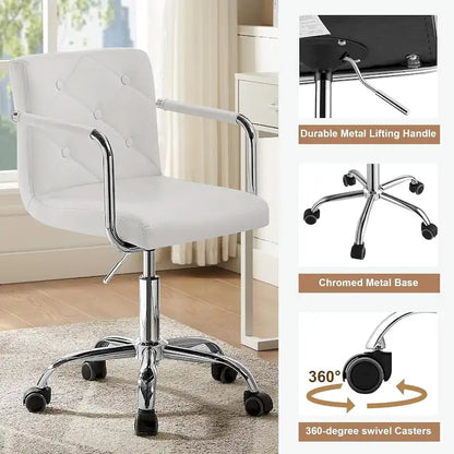 Home Office Desk Chairs 360 Swivel Height-Adjustable Accent Chair