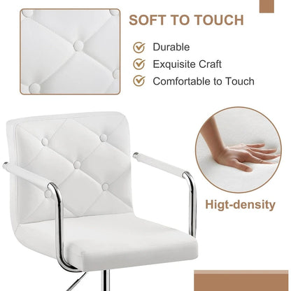 Home Office Desk Chairs 360 Swivel Height-Adjustable Accent Chair