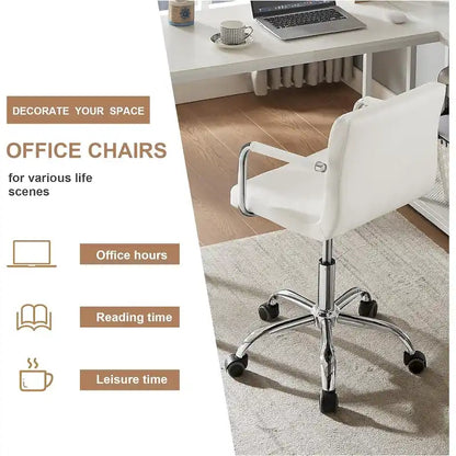 Home Office Desk Chairs 360 Swivel Height-Adjustable Accent Chair
