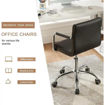 Home Office Desk Chairs 360 Swivel Height-Adjustable Accent Chair