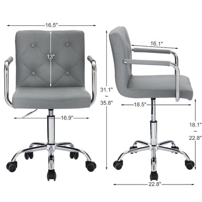 Home Office Desk Chairs 360 Swivel Height-Adjustable Accent Chair