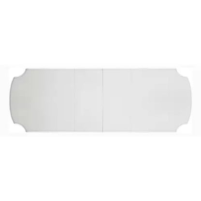 Antoine Dining Table, Double Pedestal, 84-120 Inch Antique Pearl White