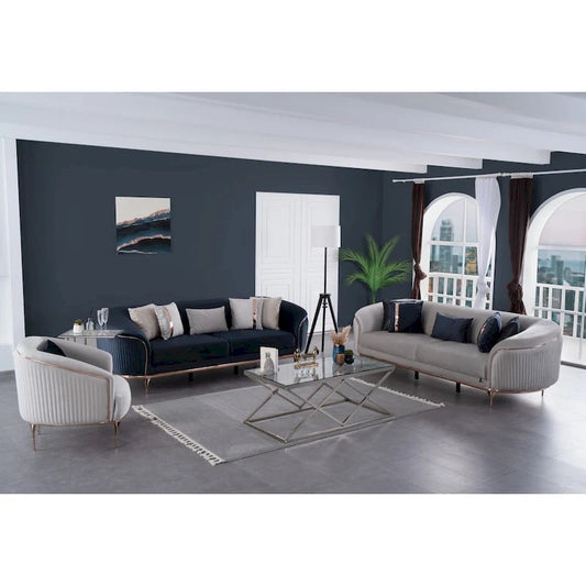 Mostar 2 Pieces Living Room Sets 1 Sofa 1 Chair