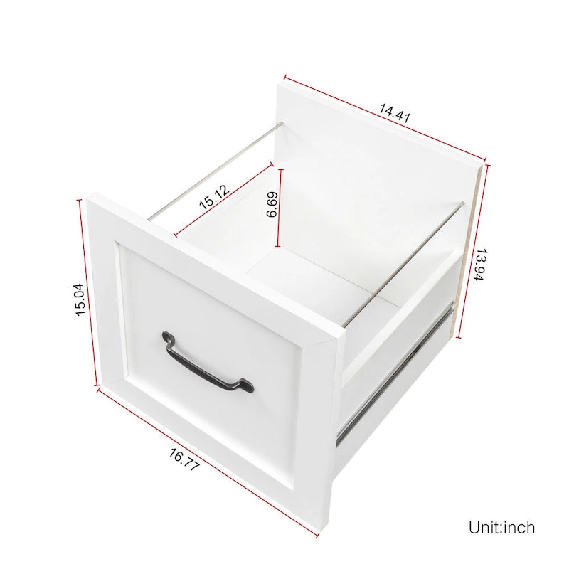 Modern Computer Desk with 2 Tier Storage and Large Drawers and Waterproof Surface for Home Office and Study or Living Room