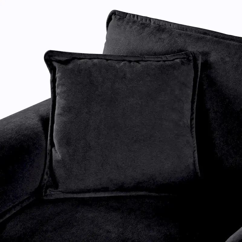 2-Pieces Chenille Accent Sofa Chair Set of 2 with Oversized Armchairs and 29.92 Deep Seats (800lb Capacity)