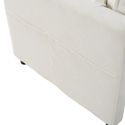 2-Pieces Chenille Accent Sofa Chair Set of 2 with Oversized Armchairs and 29.92 Deep Seats (800lb Capacity)