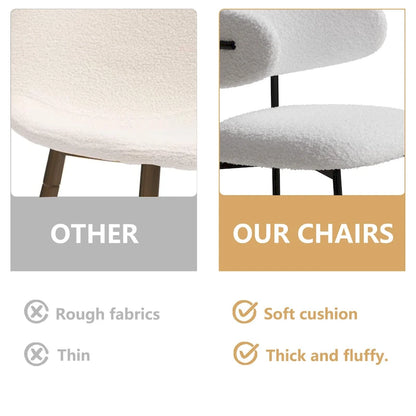 Dining Chairs Set Of 2 With Metal Legs