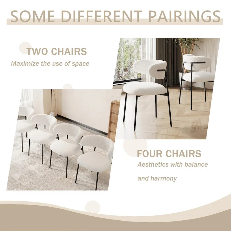 Dining Chairs Set Of 2 With Metal Legs