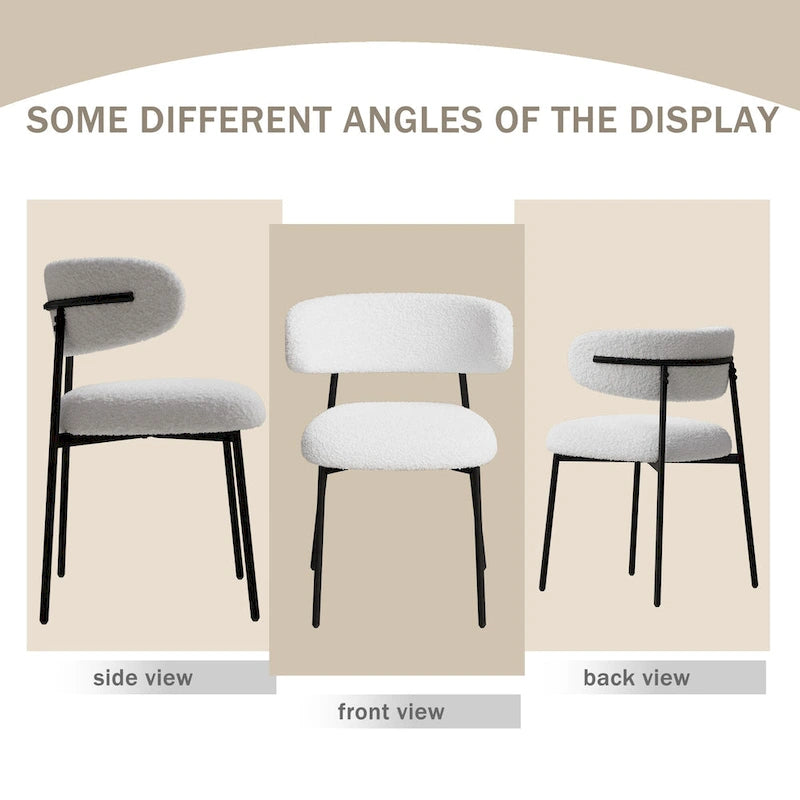 Dining Chairs Set Of 2 With Metal Legs