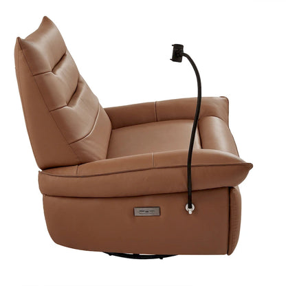 Upholstered Power Recliner Leather Lounge Chair for Living (Set of 2)