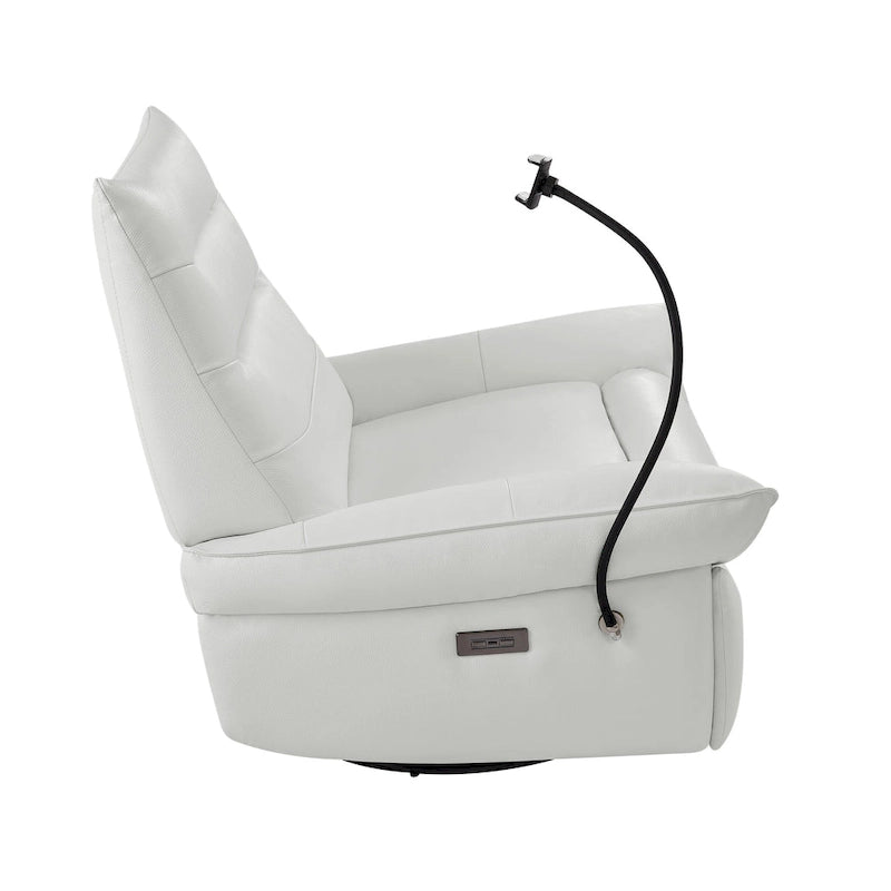 Upholstered Power Recliner Leather Lounge Chair for Living (Set of 2)