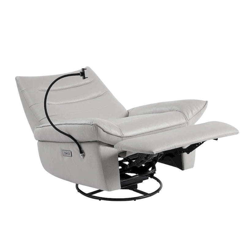 Upholstered Power Recliner Leather Lounge Chair for Living (Set of 2)