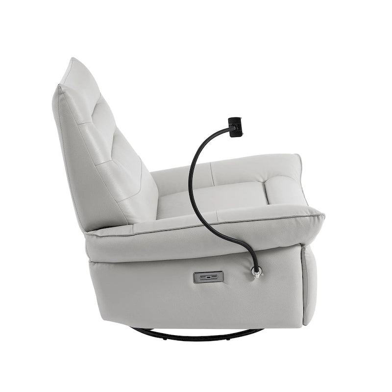 Upholstered Power Recliner Leather Lounge Chair for Living (Set of 2)