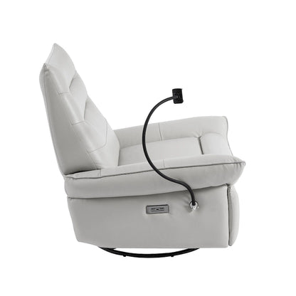 Upholstered Power Recliner Leather Lounge Chair for Living (Set of 2)