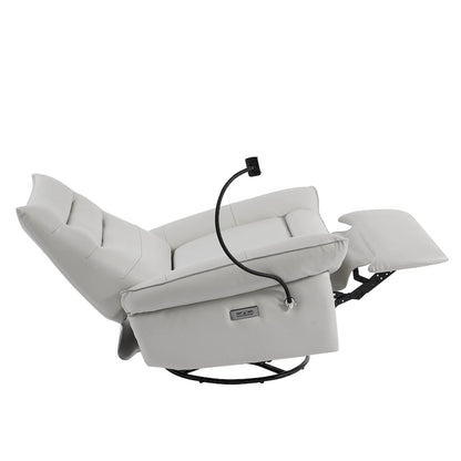 Upholstered Power Recliner Leather Lounge Chair for Living (Set of 2)