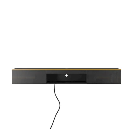 Floating TV Stand Wall Mounted with 16 Color LEDs,69 Modern TV Stand, Floating TV Cabinet Entertainment Center