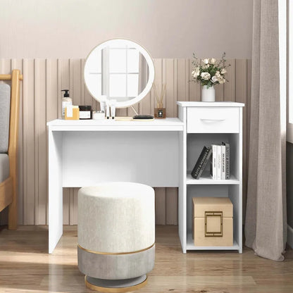 Costway Computer Desk with Drawer Modern Laptop PC Desk with