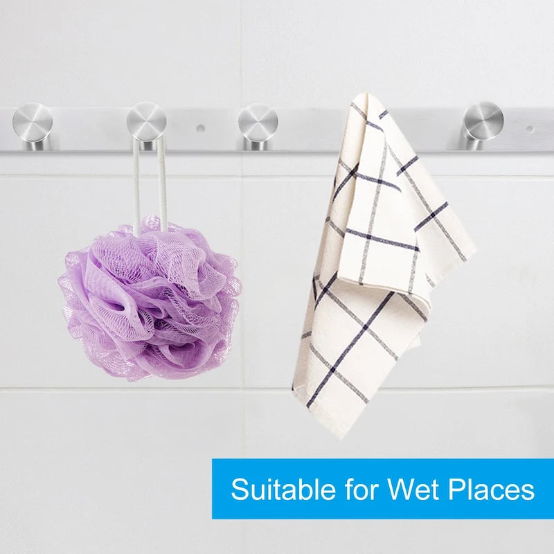 Coat Rack Wall Mount, Metal Round Wall Hooks Rail with 4 / 6 Hooks