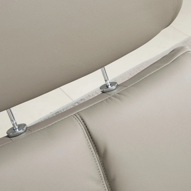 Modern Swivel Recliner Chair PU Leather Lounge Chair with Ottoman, Wood Base and Adjustable Headrest for Living Room, Office