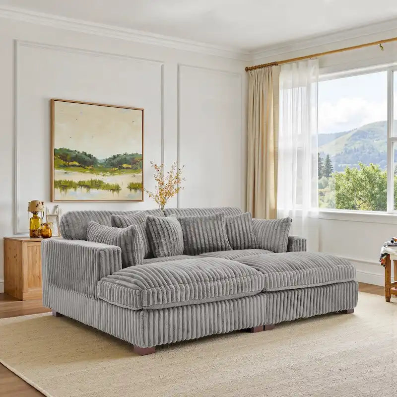 Modular Sectional Fabric Sofa for Living Room & Bedroom