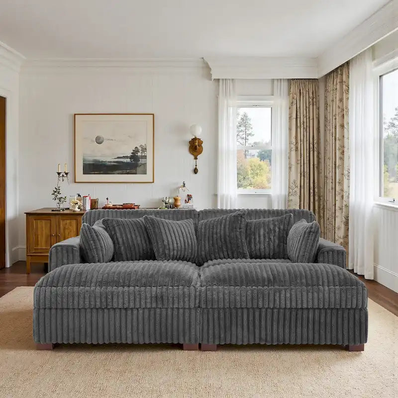 Modular Sectional Fabric Sofa for Living Room & Bedroom