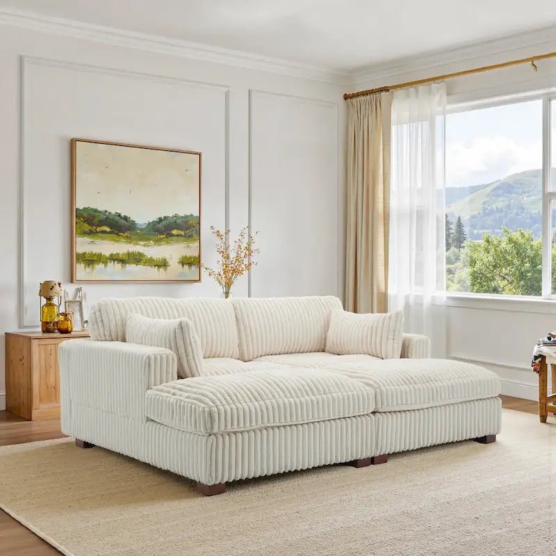 Modular Sectional Fabric Sofa for Living Room & Bedroom