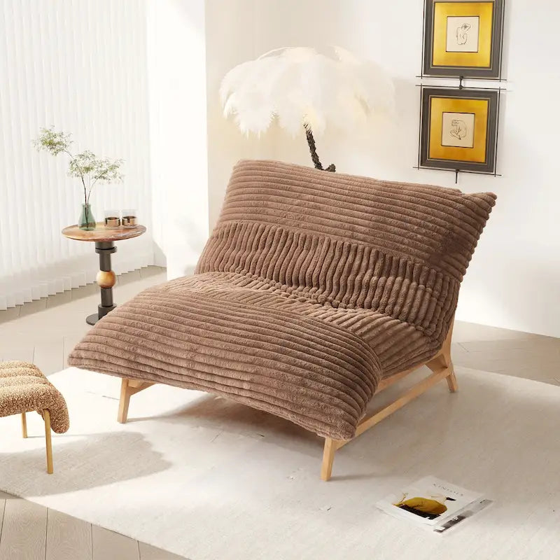 Large Bean Bag Chair Modern Leisure Chair Comfy Sleeper Sofas Lounge Chair for Living Room Bedroom