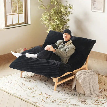 Large Bean Bag Chair Modern Leisure Chair Comfy Sleeper Sofas Lounge Chair for Living Room Bedroom