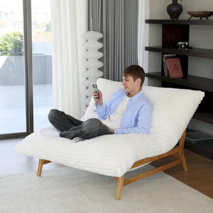 Large Bean Bag Chair Modern Leisure Chair Comfy Sleeper Sofas Lounge Chair for Living Room Bedroom