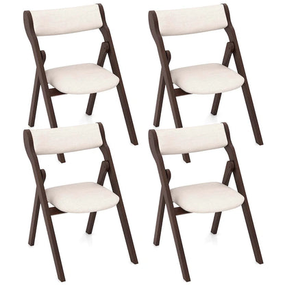 Costway Set of 2/4 Folding Chairs with Comfy Padded Backrest & Seat