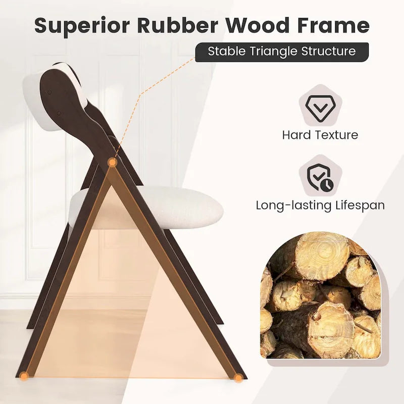 Costway Set of 2/4 Folding Chairs with Comfy Padded Backrest & Seat