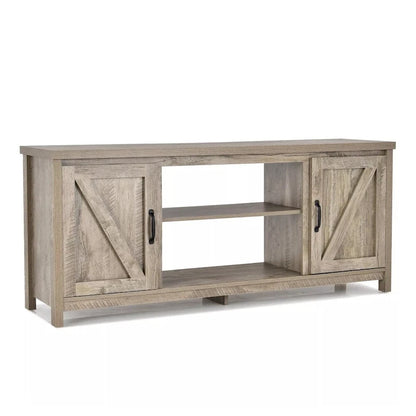 TV Stand Media Center 59 W/ Storage Cabinet for 65 TV Natural - 58 inches