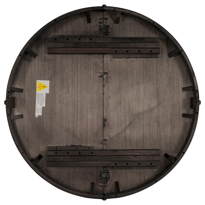 5 Piece Dining Table Set, Wooden Round Kitchen Dining Table Set with Extendable Dining Table and 4 Upholstered Dining Chairs