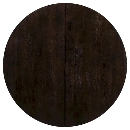 5 Piece Dining Table Set, Wooden Round Kitchen Dining Table Set with Extendable Dining Table and 4 Upholstered Dining Chairs