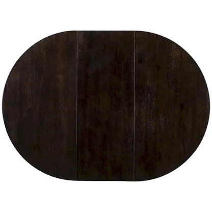 5 Piece Dining Table Set, Wooden Round Kitchen Dining Table Set with Extendable Dining Table and 4 Upholstered Dining Chairs