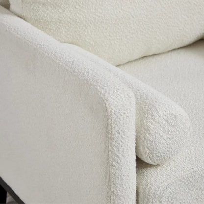 35.4W Modern Reading Chair,Upholstered Accent Chair with Pillows and Wood Legs