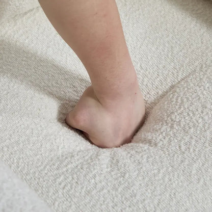 35.4W Modern Reading Chair,Upholstered Accent Chair with Pillows and Wood Legs